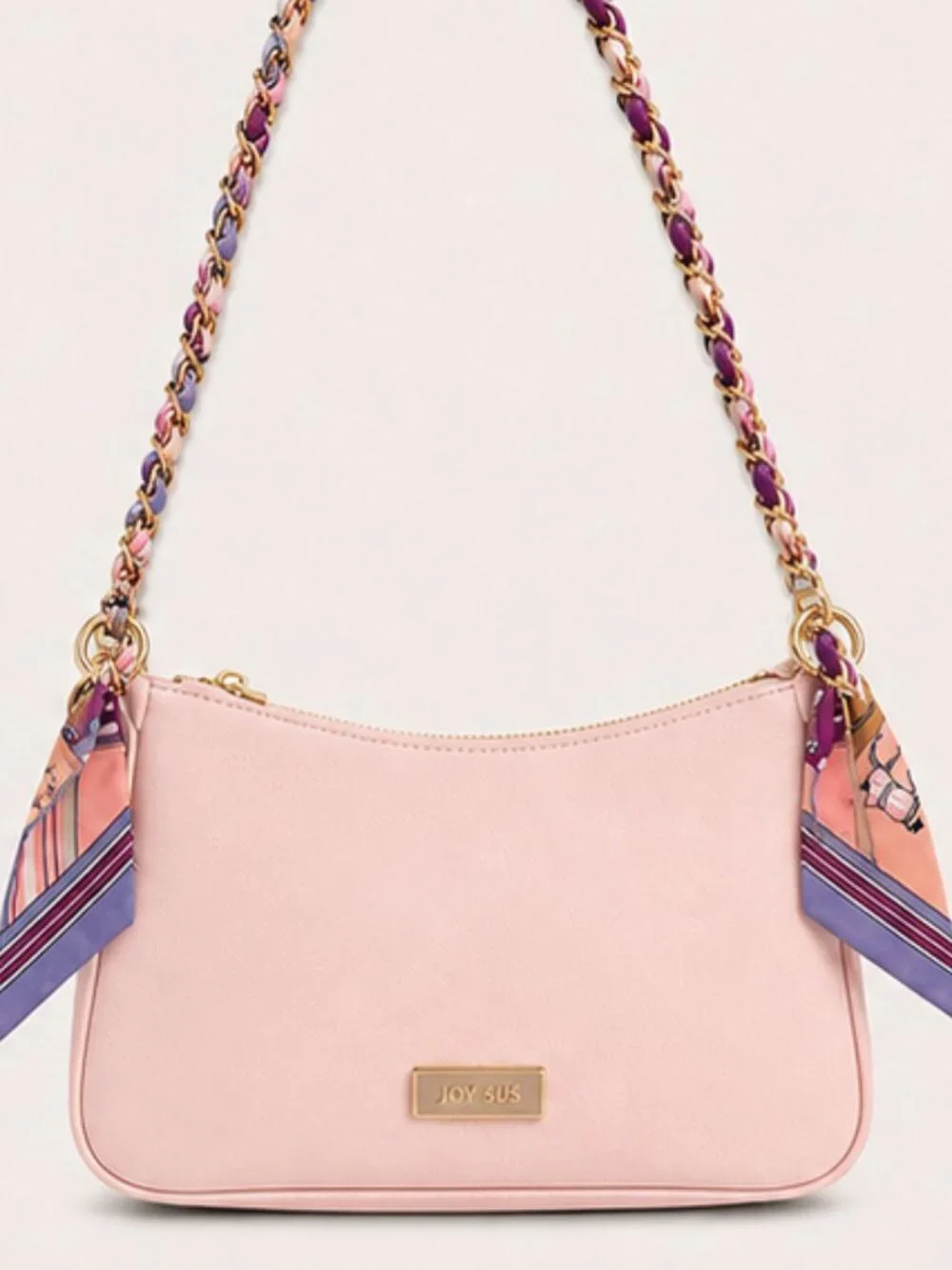 Ribbon Chain Phone Crossbody Lanyard with clear Tether Patch